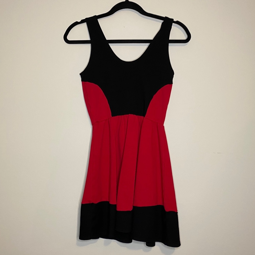 Red and black Dress